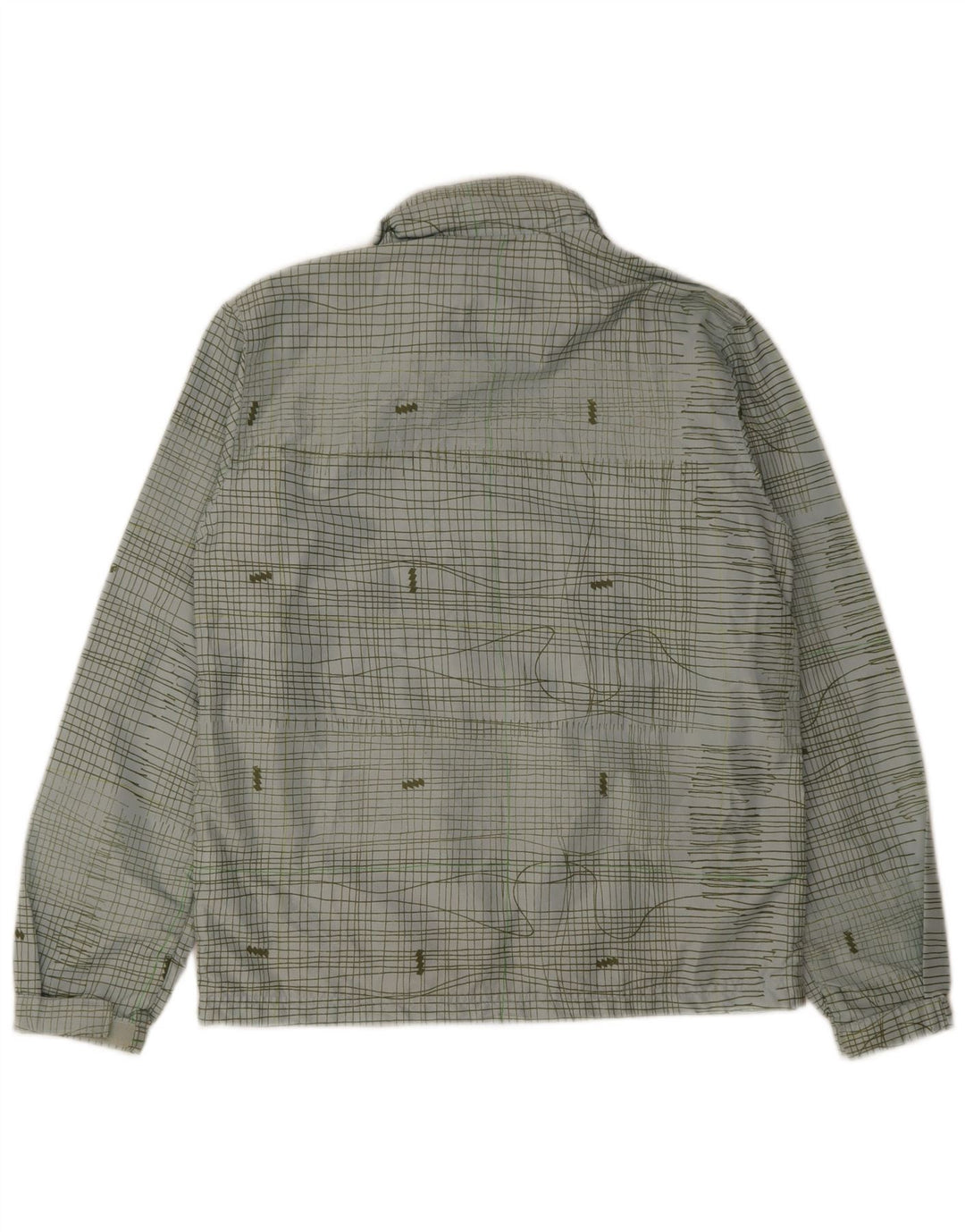 Quiksilver Womens Rain Jacket UK 16 Large Blue Check Polyester