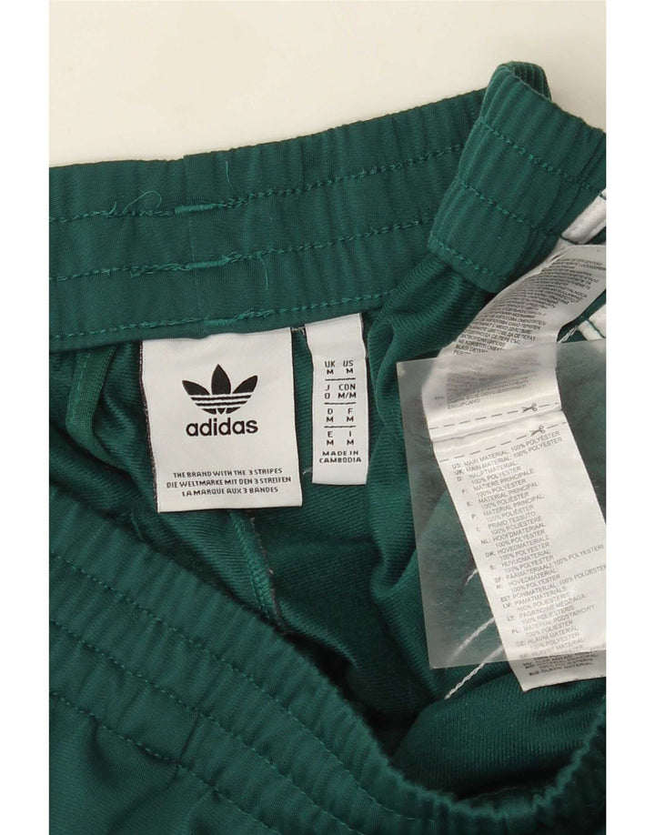 Adidas Mens Tracksuit Trousers Medium Green Polyester