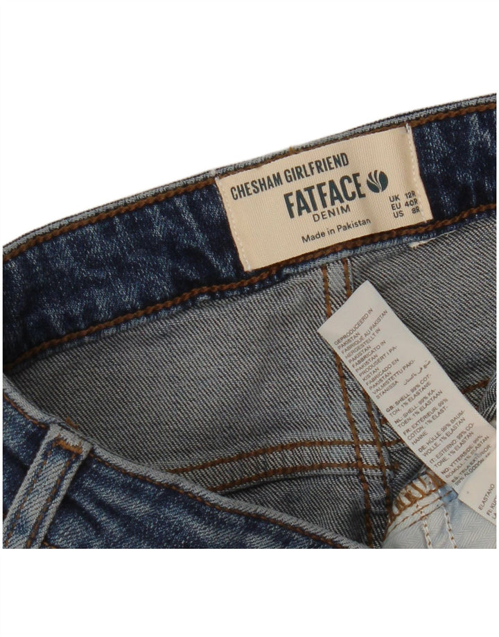Fat Face Womens Chesham Girlfriend Slim Jeans UK 12 Medium W32 L27 Blue