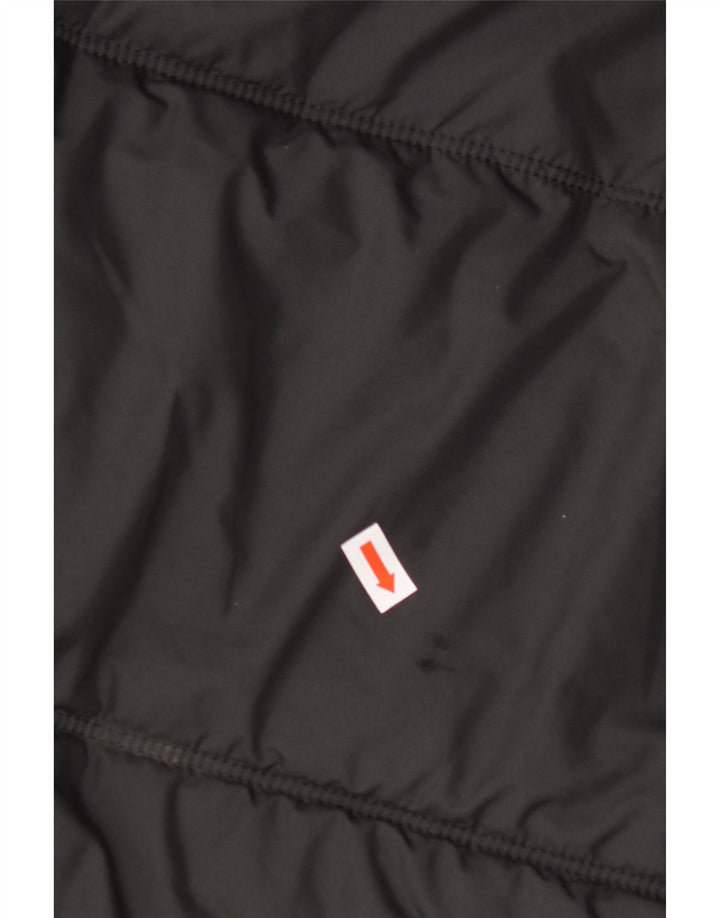 JACK WOLFSKIN Mens Hooded Padded Jacket UK 40 Medium Black Polyester