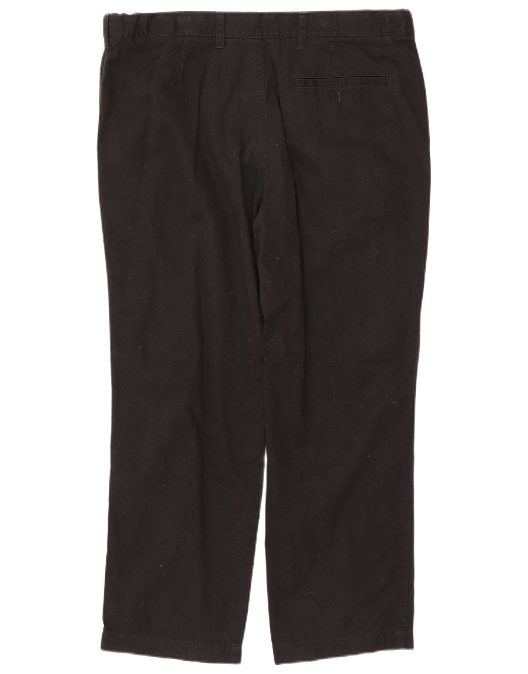 MARKS & SPENCER Mens Regular Fit Straight Chino Trousers W38 L29 Black