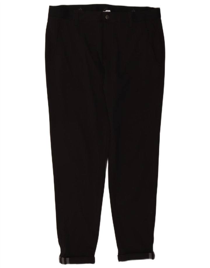 Adidas Mens Slim Chino Trousers W34 L29 Black Polyester