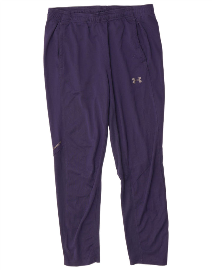 Under Armour Mens Tracksuit Trousers XL Navy Blue Polyester