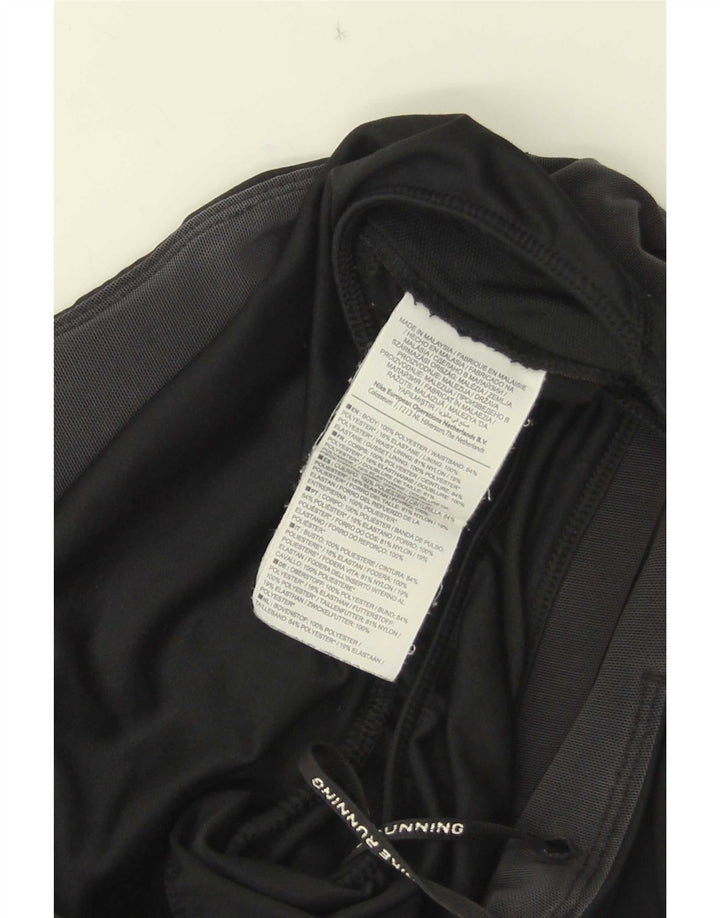 Nike Womens Running Sport Shorts UK 12 Medium Black Polyester