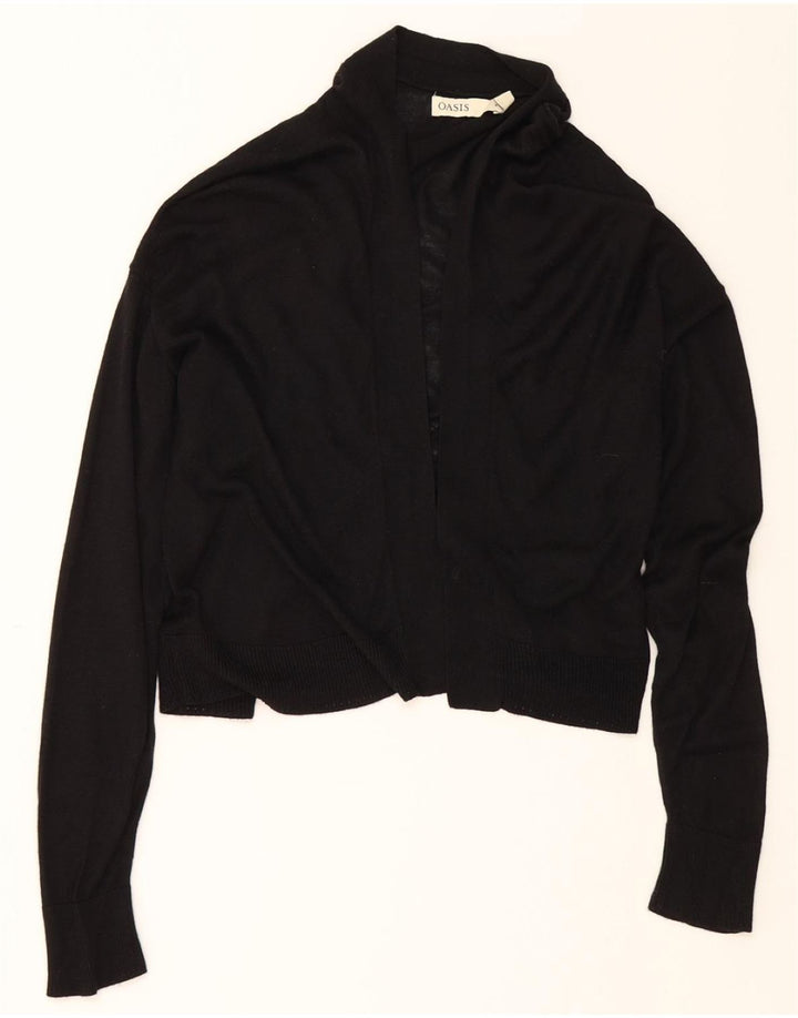 OASIS Womens Cardigan Sweater UK 10 Small Black Viscose Vintage Oasis and Second-Hand Oasis from Messina Hembry 