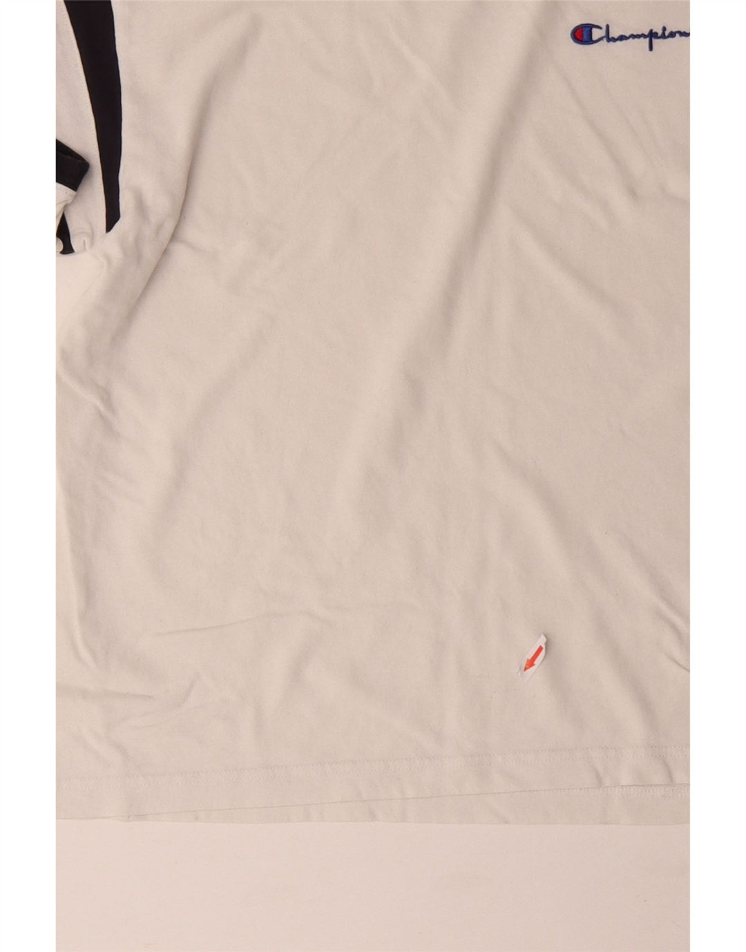 CHAMPION Mens T-Shirt Top Medium White Colourblock Cotton