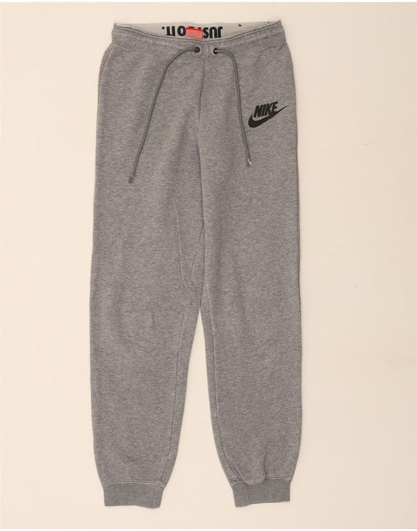 NIKE Mens Tracksuit Trousers Joggers Small  Grey Cotton