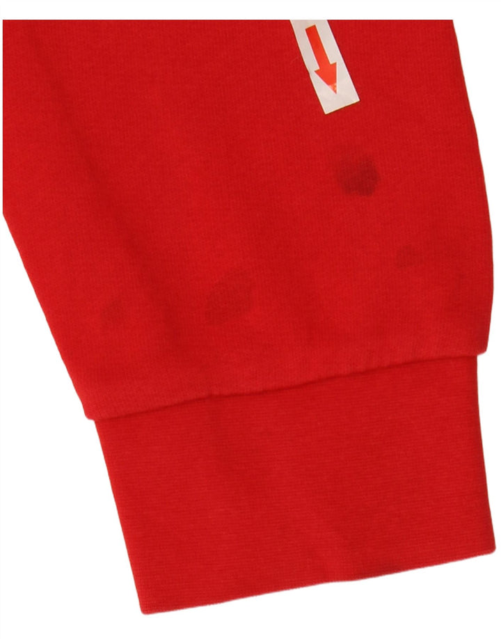 Lee Womens Graphic Regular Fit Sweatshirt Jumper UK 14 Medium Red Cotton