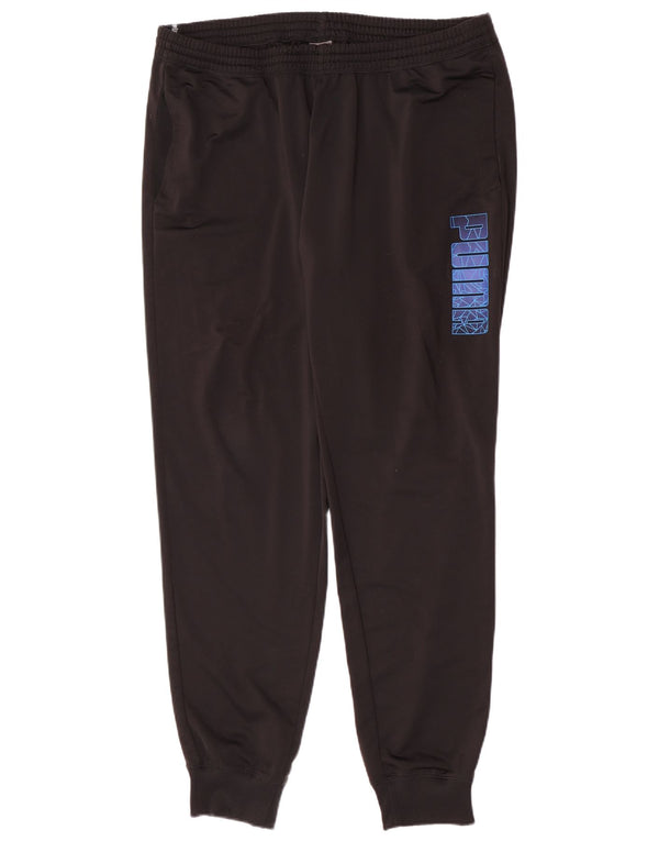 Puma Mens Graphic Tracksuit Trousers Joggers 2XL  Black
