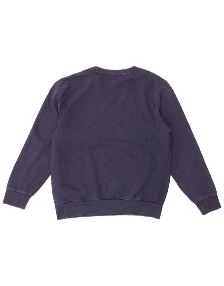 True Religion Mens Graphic Sweatshirt Jumper Medium Navy Blue Cotton
