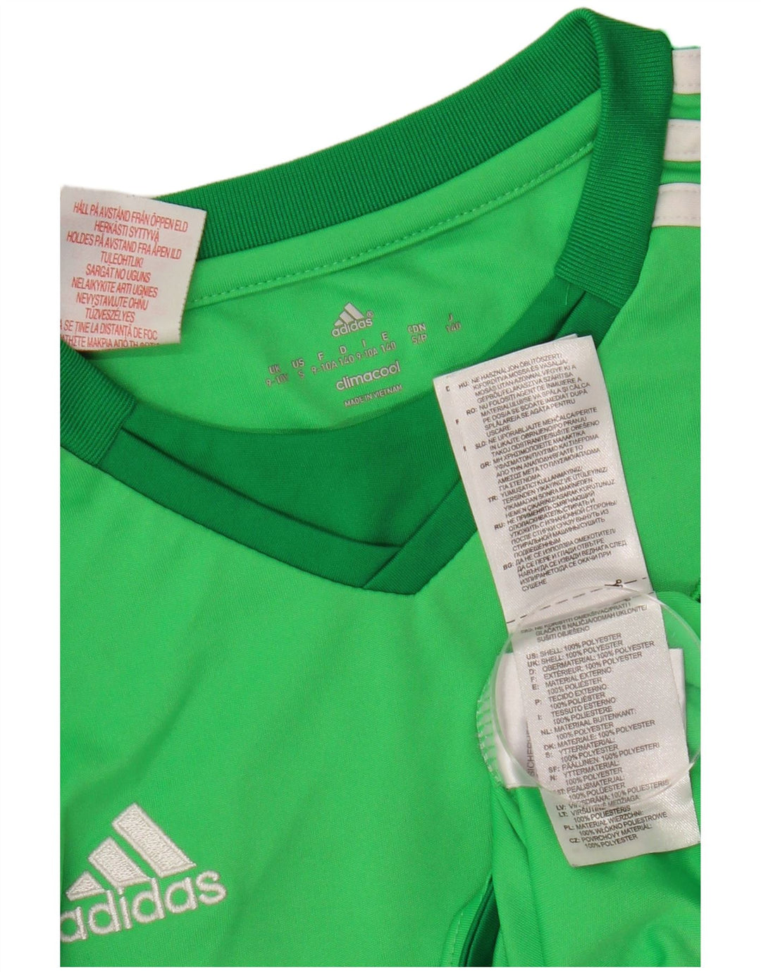 ADIDAS Boys Manchester United Graphic Top Long Sleeve 9-10 Years Green