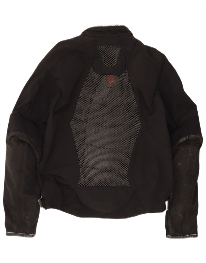Dainese Mens Racer Jacket Size 52 Medium Black Colourblock Nylon