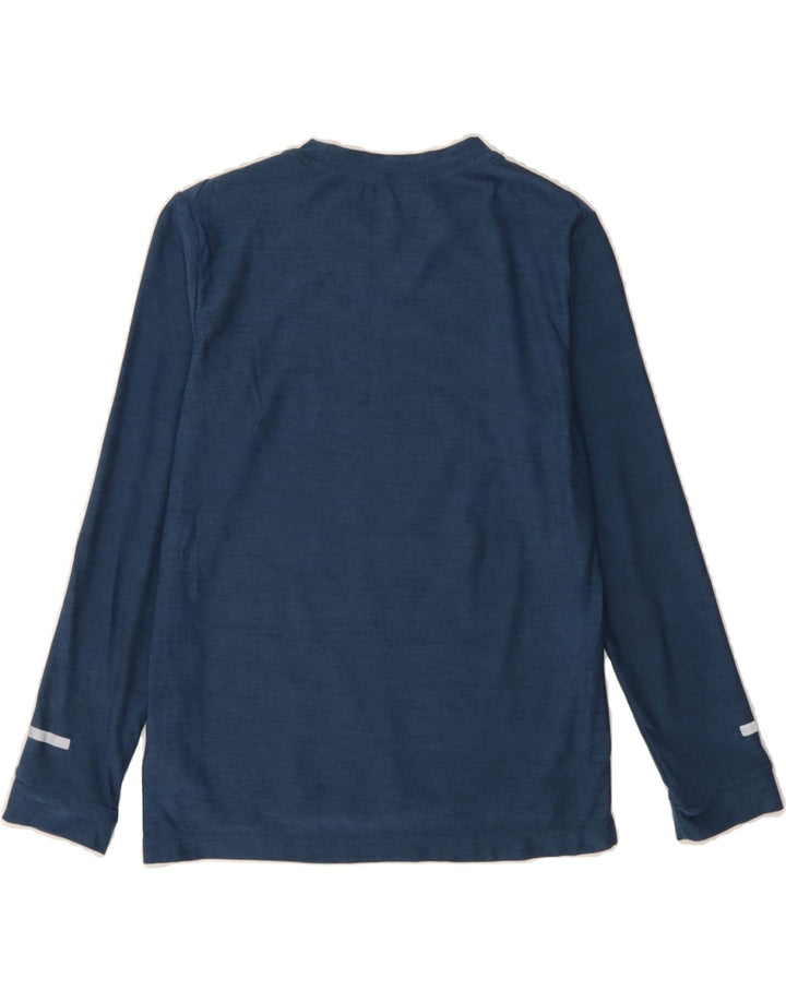 RUSSELL ATHLETIC Boys Top Long Sleeve 6-7 Years Small Navy Blue Polyester Vintage Russell Athletic and Second-Hand Russell Athletic from Messina Hembry 