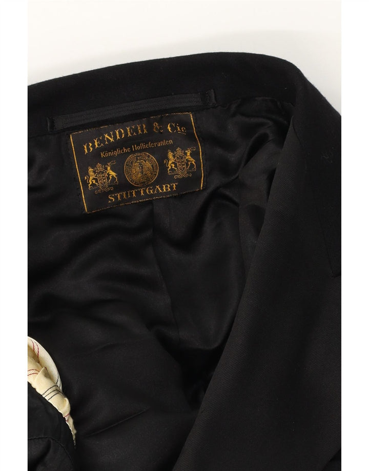 Vintage Womens Blazer Jacket UK 14 Medium Black