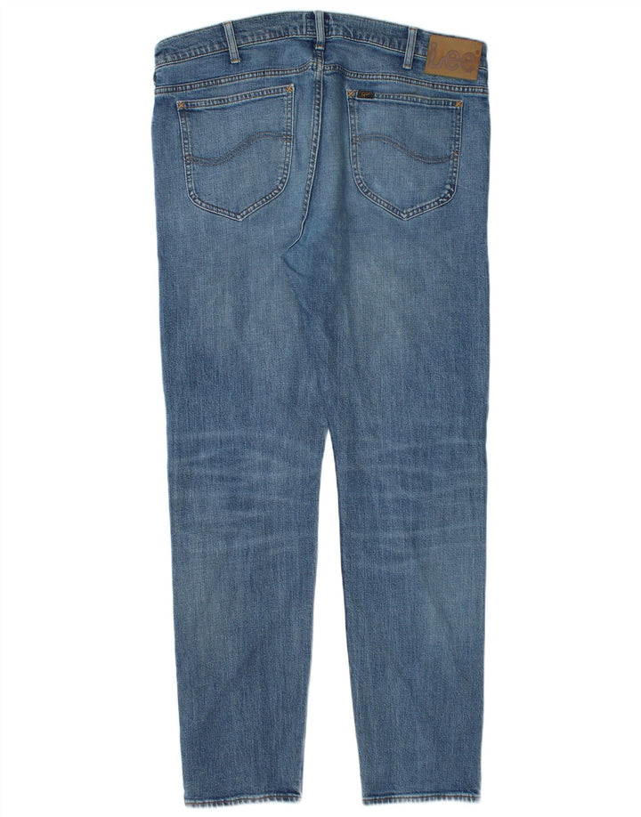 Lee Mens Rider Slim Jeans W36 L32 Blue Cotton