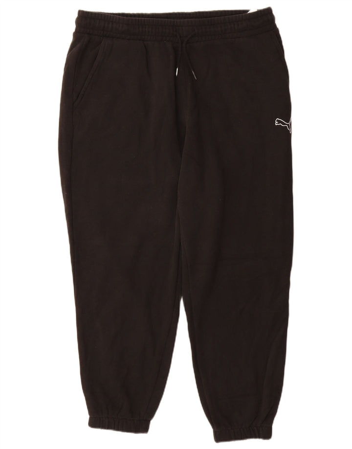 PUMA Mens Tracksuit Trousers Joggers Large  Black Cotton