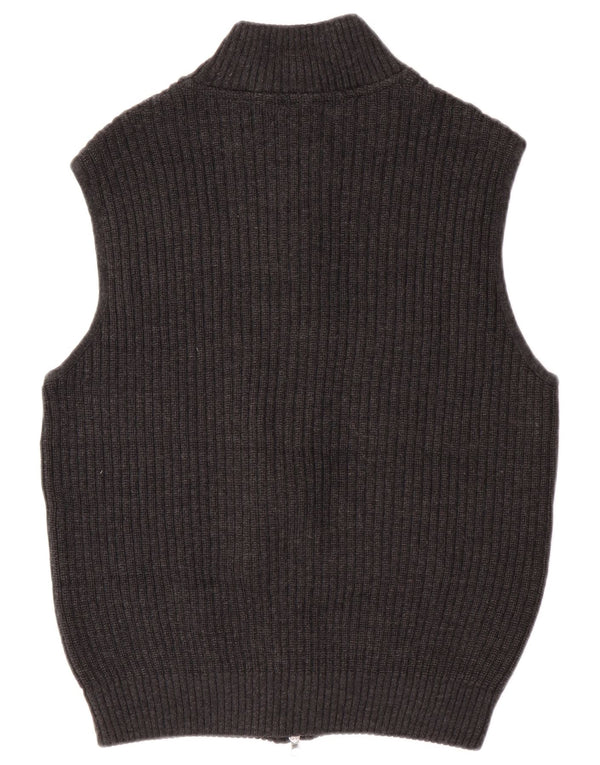 Bramante Mens Cardigan Sweater Medium Grey Virgin Wool