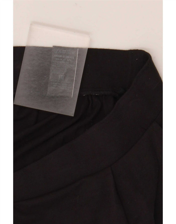 Marks & Spencer Womens A-Line Skirt UK 14 Medium W30 Black Viscose