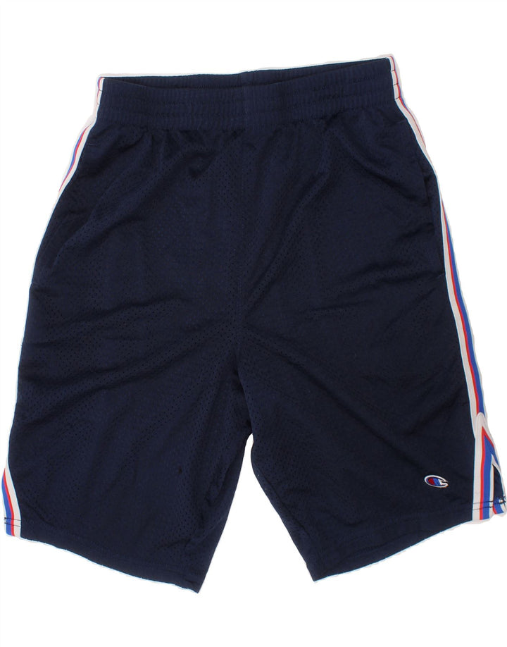 CHAMPION Boys Sport Shorts 13-14 Years  Navy Blue Polyester Vintage Champion and Second-Hand Champion from Messina Hembry 