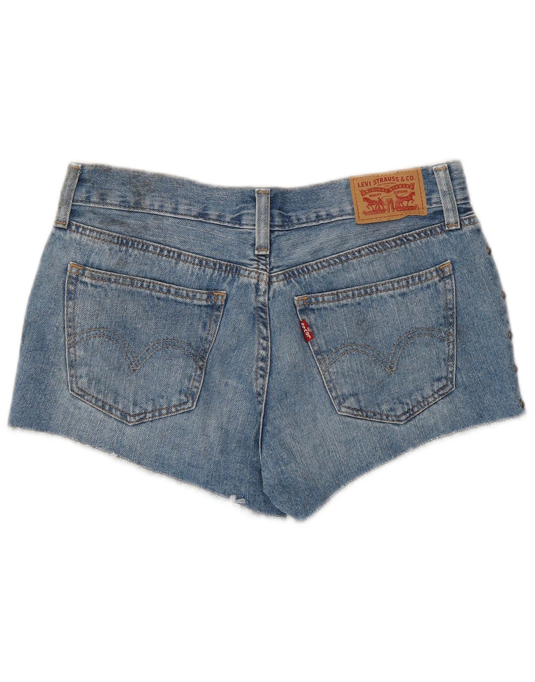 Levi's Womens Denim Denim Shorts W26 Small Blue Cotton
