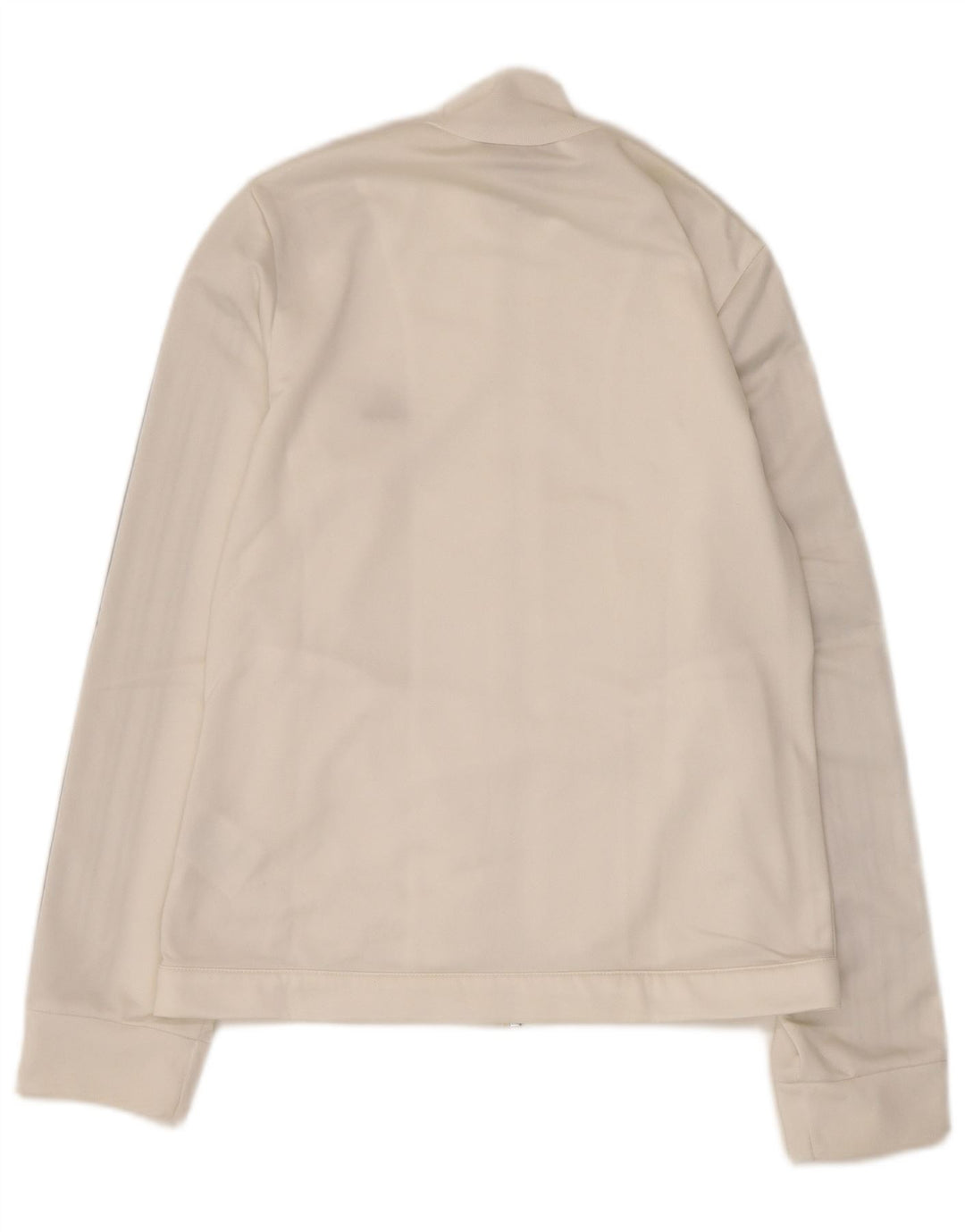 Adidas Womens Tracksuit Top Jacket UK 10 Small White Polyester