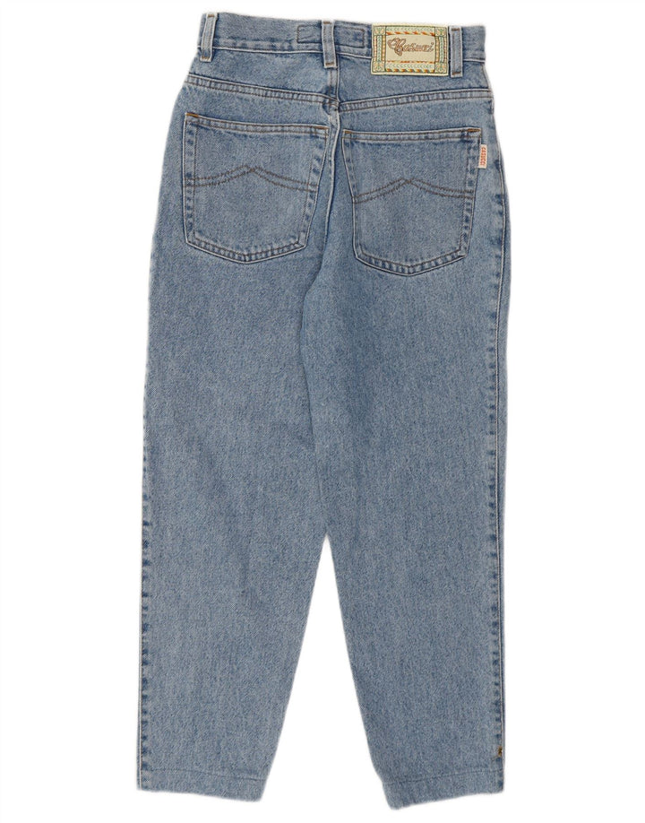 CASUCCI Womens Crop High Waist Jeans IT 42 Medium W26 L23 Blue