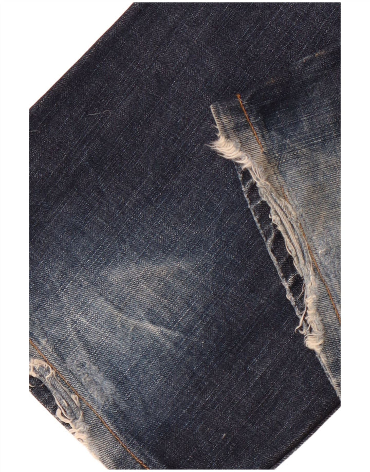 SUPERDRY Mens Straight Jeans W32 L33 Blue Cotton