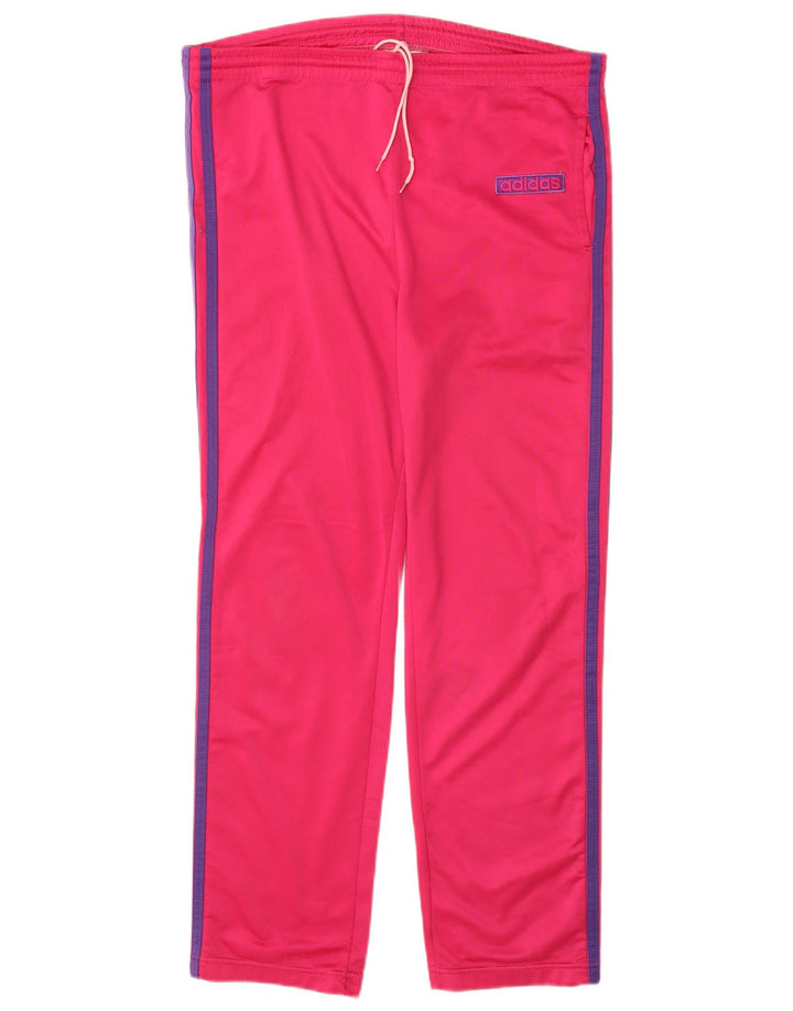ADIDAS Girls Tracksuit Trousers 14-15 Years  Pink Polyester