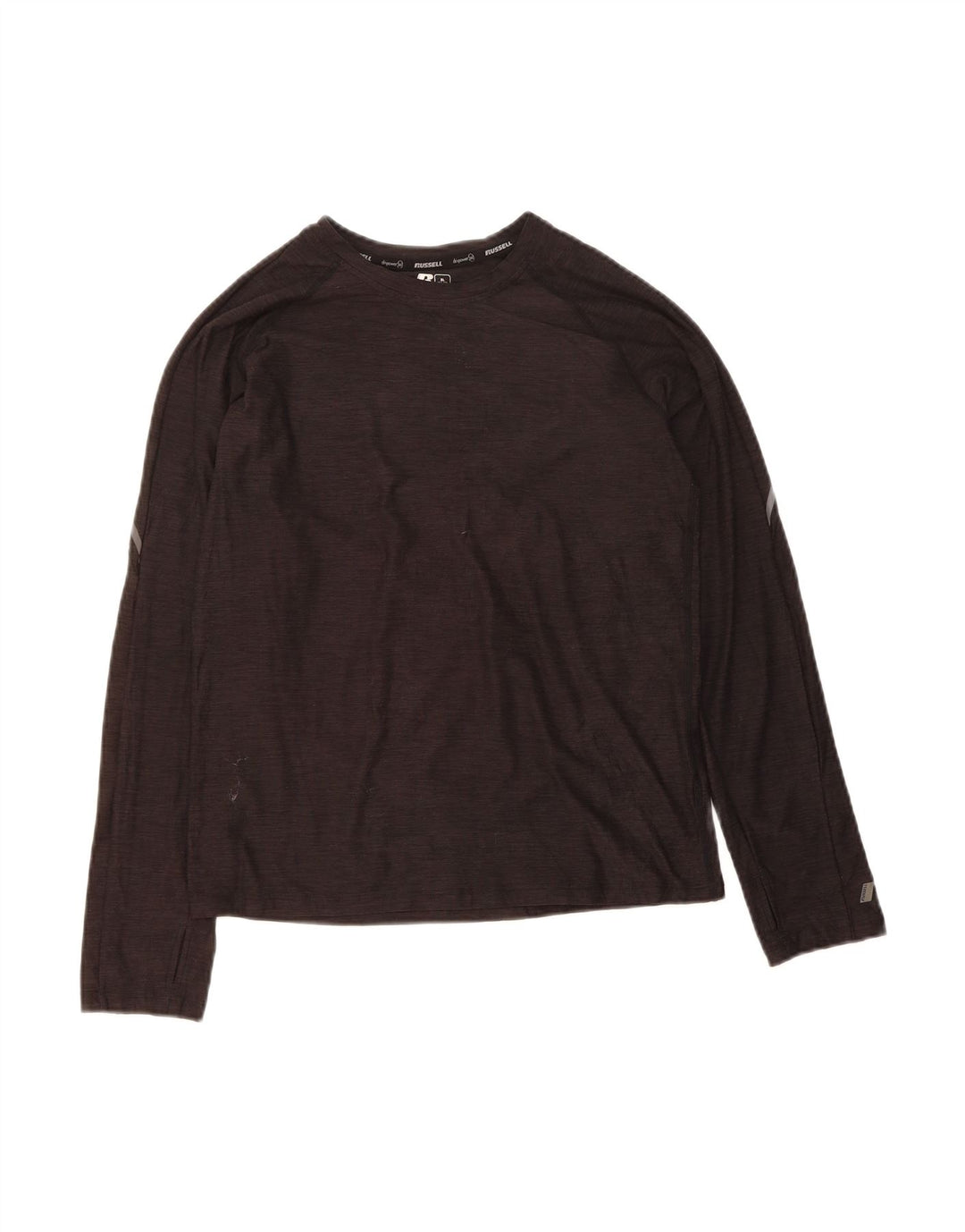RUSSELL ATHLETIC Boys Top Long Sleeve 14-15 Years XL Black Polyester