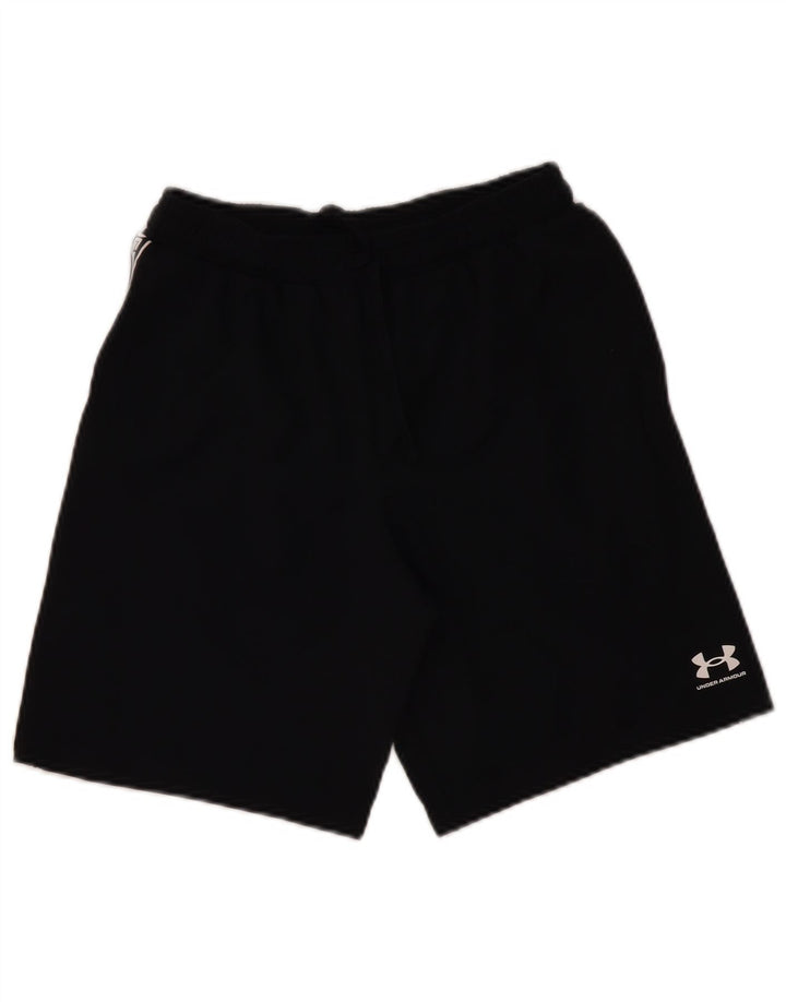 UNDER ARMOUR Boys Heat Gear Graphic Sport Shorts 11-12 Years Large Black