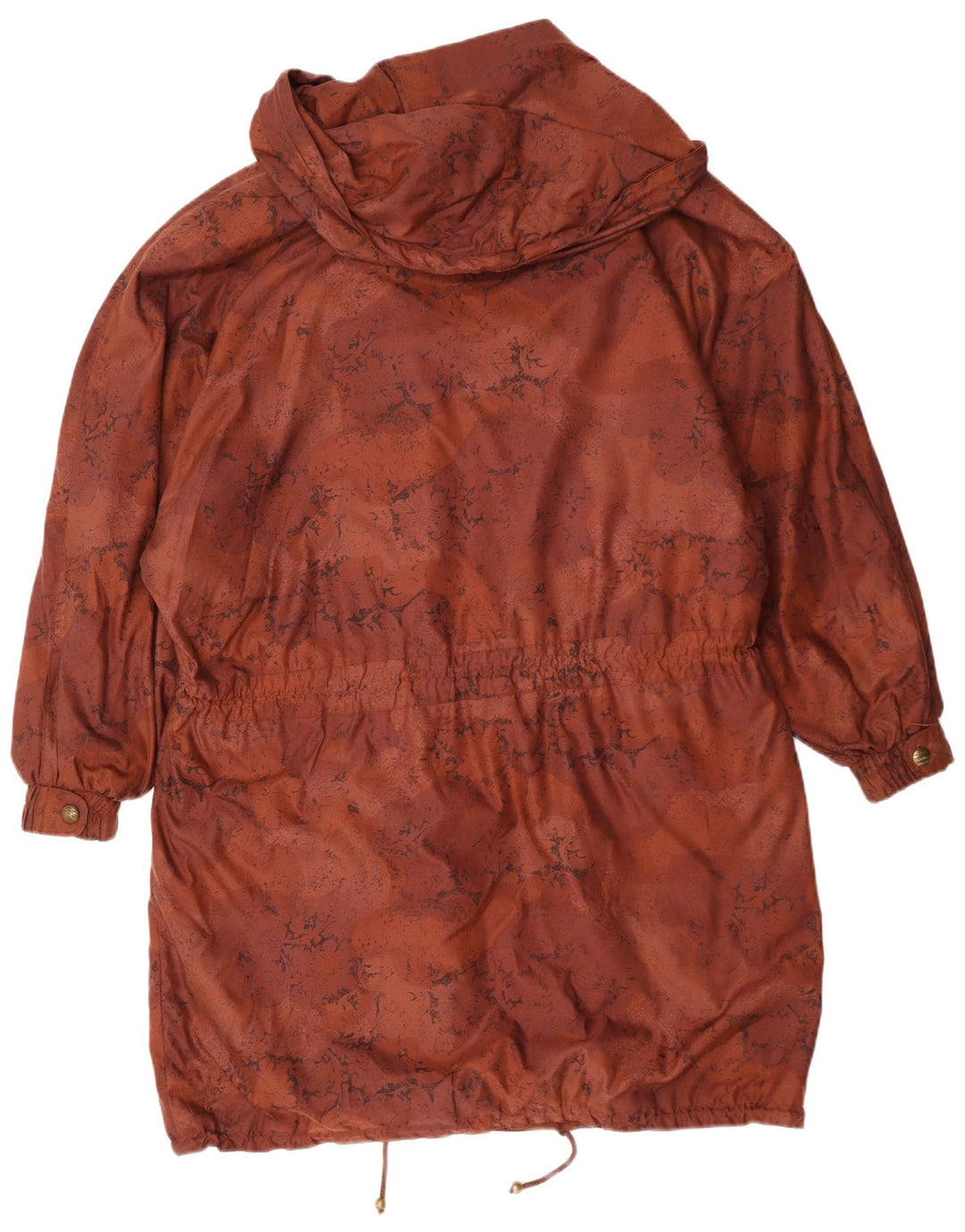 Incognito Womens Hooded Oversized Windbreaker Coat UK 18 XL Brown