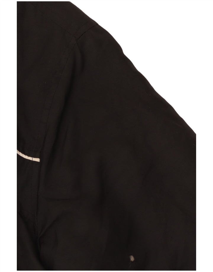 ASICS Mens Tracksuit Top Jacket Medium Black Polyester