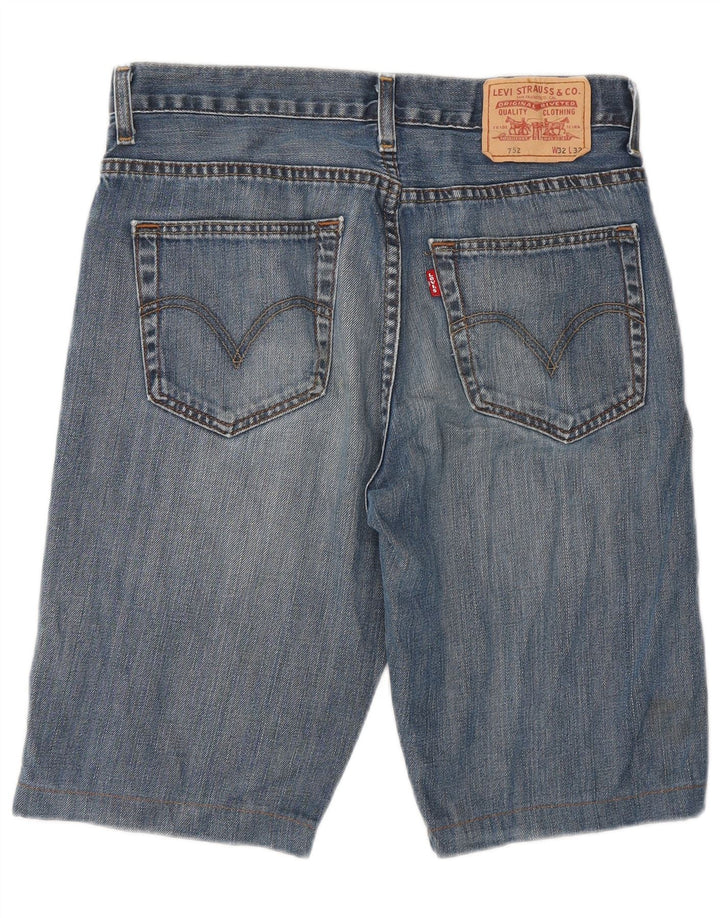 Levi's Mens 752 Denim Shorts W32 Medium  Blue Cotton