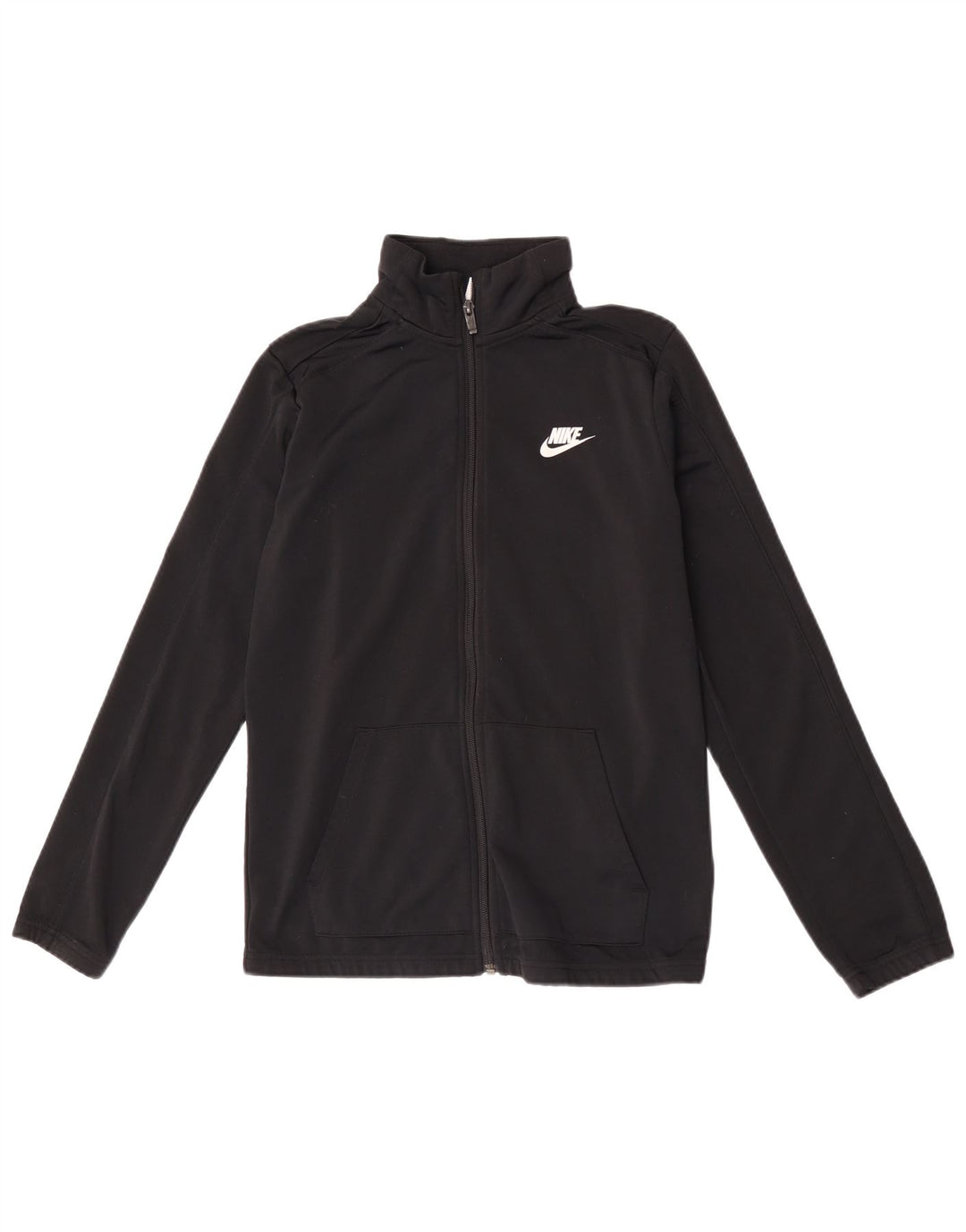 Nike Boys Tracksuit Top Jacket 13-14 Years XL Black Polyester