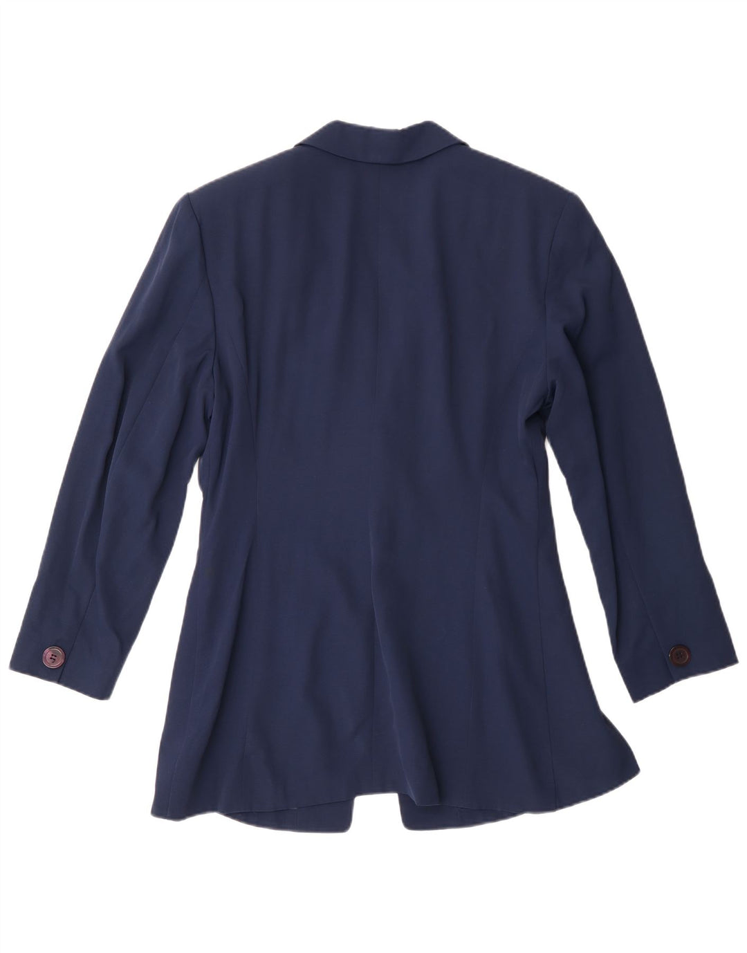 Vintage Womens 1 Button Blazer Jacket IT 44 Medium Navy Blue Acetate