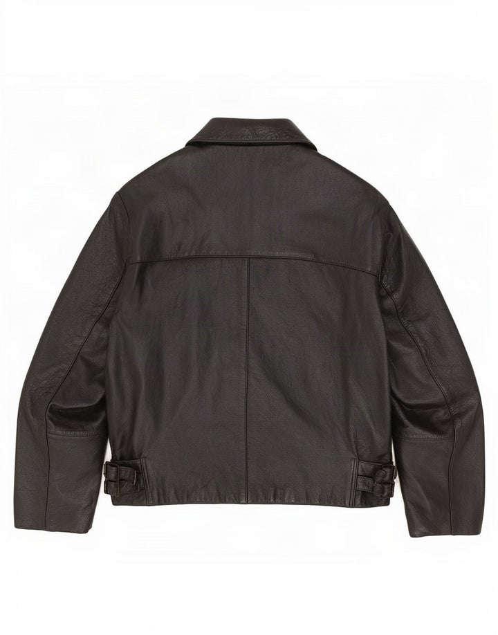 Vintage Mens Leather Jacket UK 42 XL Black