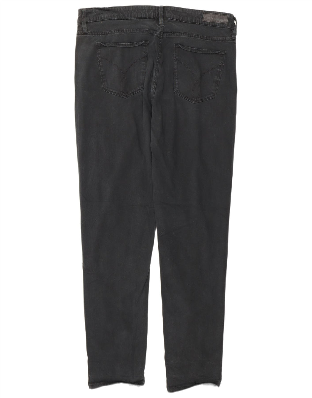 CALVIN KLEIN Womens Slim Jeans US 14 XL W34 L32 Black Cotton