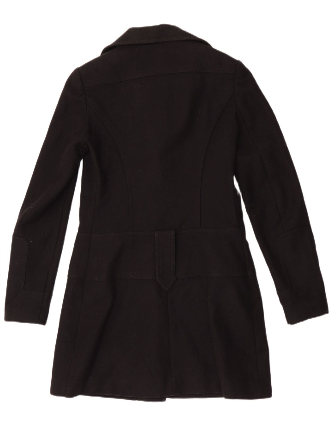 Guess Womens Overcoat UK 12 Medium Black Wool