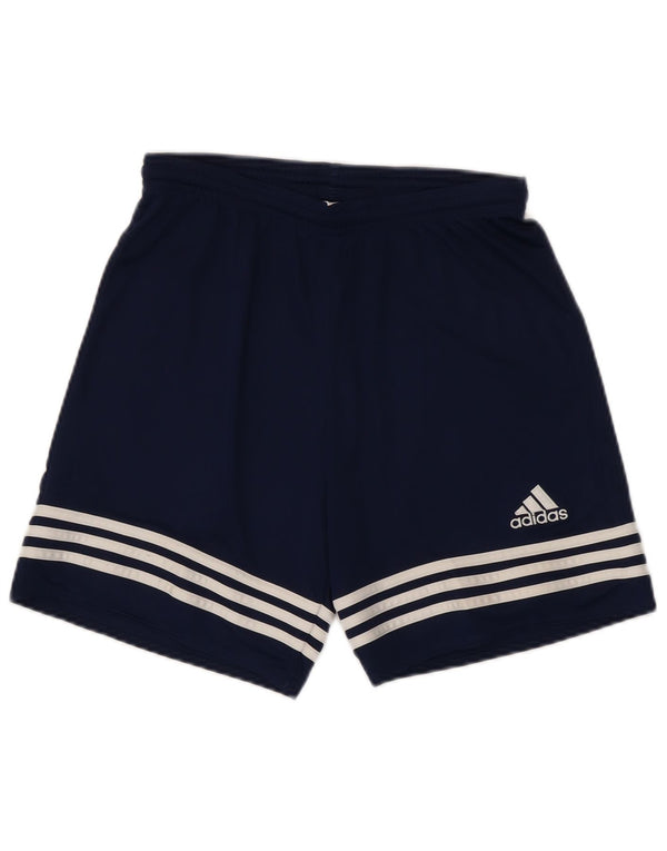 Adidas Mens Climalite Sport Shorts Small Navy Blue Polyester