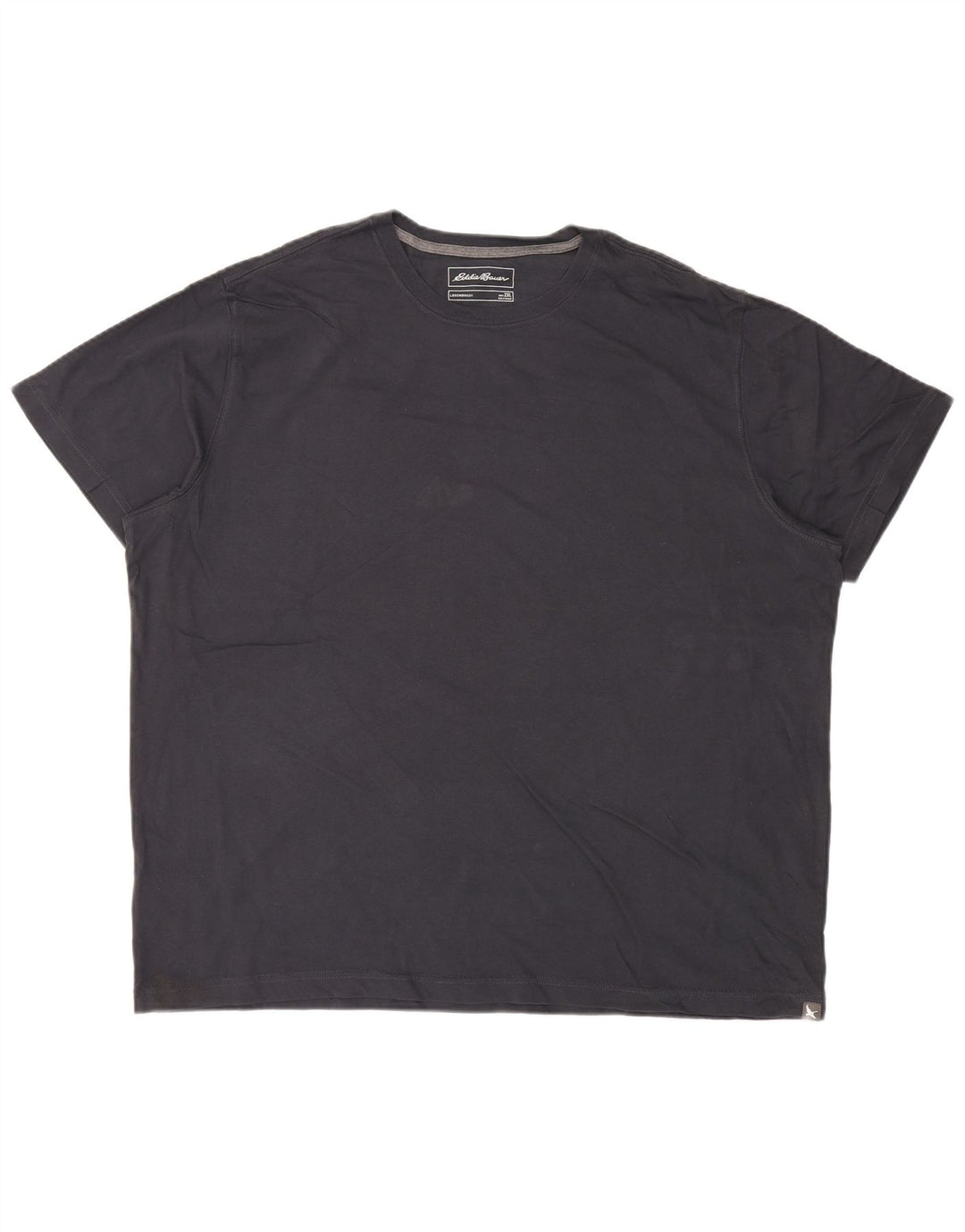 EDDIE BAUER Mens T-Shirt Top 2XL Navy Blue Cotton