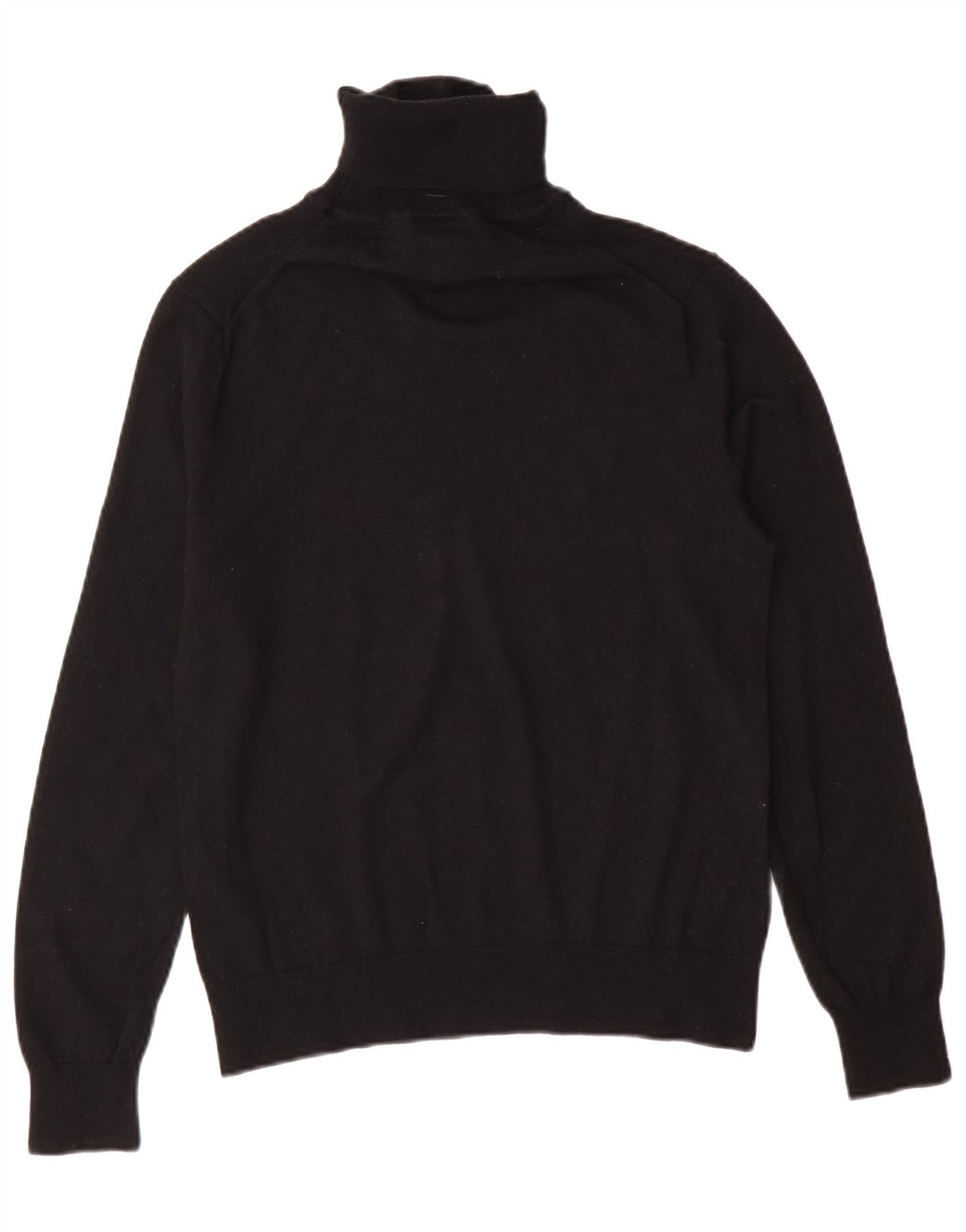 Armani Exchange Mens Roll Neck Jumper Sweater Small Black Virgin Wool