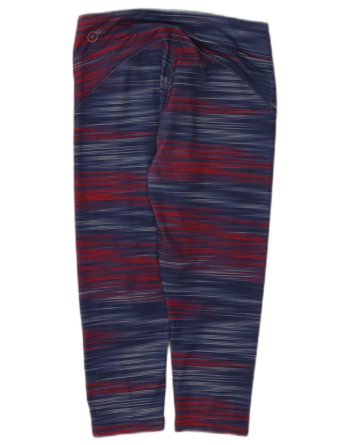 Puma Womens Capri Leggings UK 8 Small Multicoloured Striped