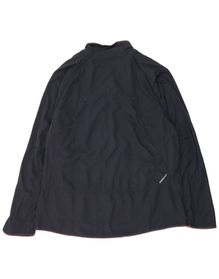 ADIDAS Mens Clima 365 Rain Jacket UK 42 XL Navy Blue Polyester