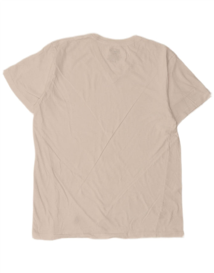 PENGUIN Womens T-Shirt Top UK 14 Medium White Cotton