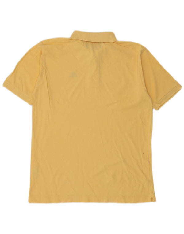 Kappa Mens Polo Shirt Medium Yellow Cotton