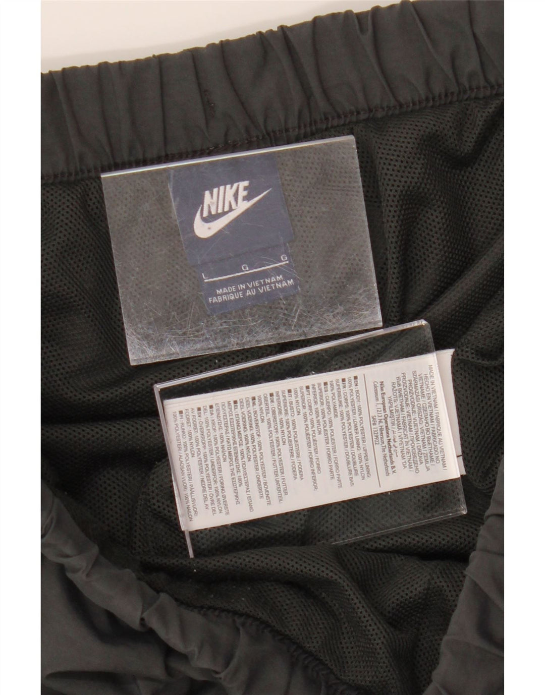 NIKE Mens Tracksuit Trousers Joggers Large  Grey Polyester Vintage Nike and Second-Hand Nike from Messina Hembry 