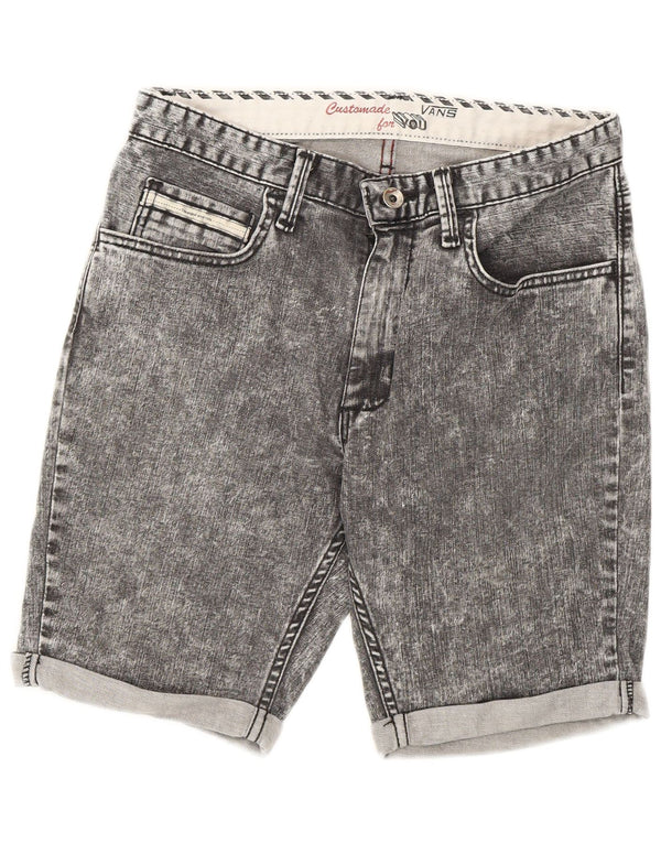 Vans Womens Acid Wash Denim Shorts W28 Medium Grey