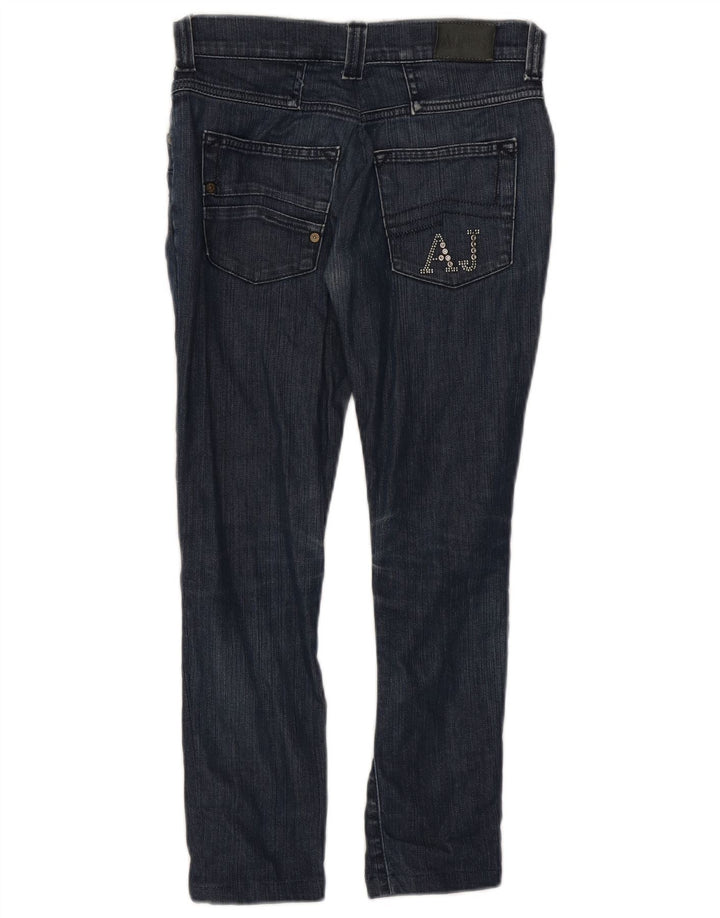 ARMANI Womens Crop Slim Jeans W28 L24 Navy Blue