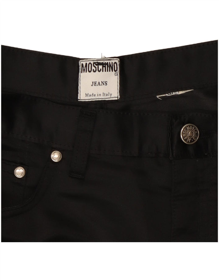 Moschino Womens Slim Casual Trousers W28 L23 Black