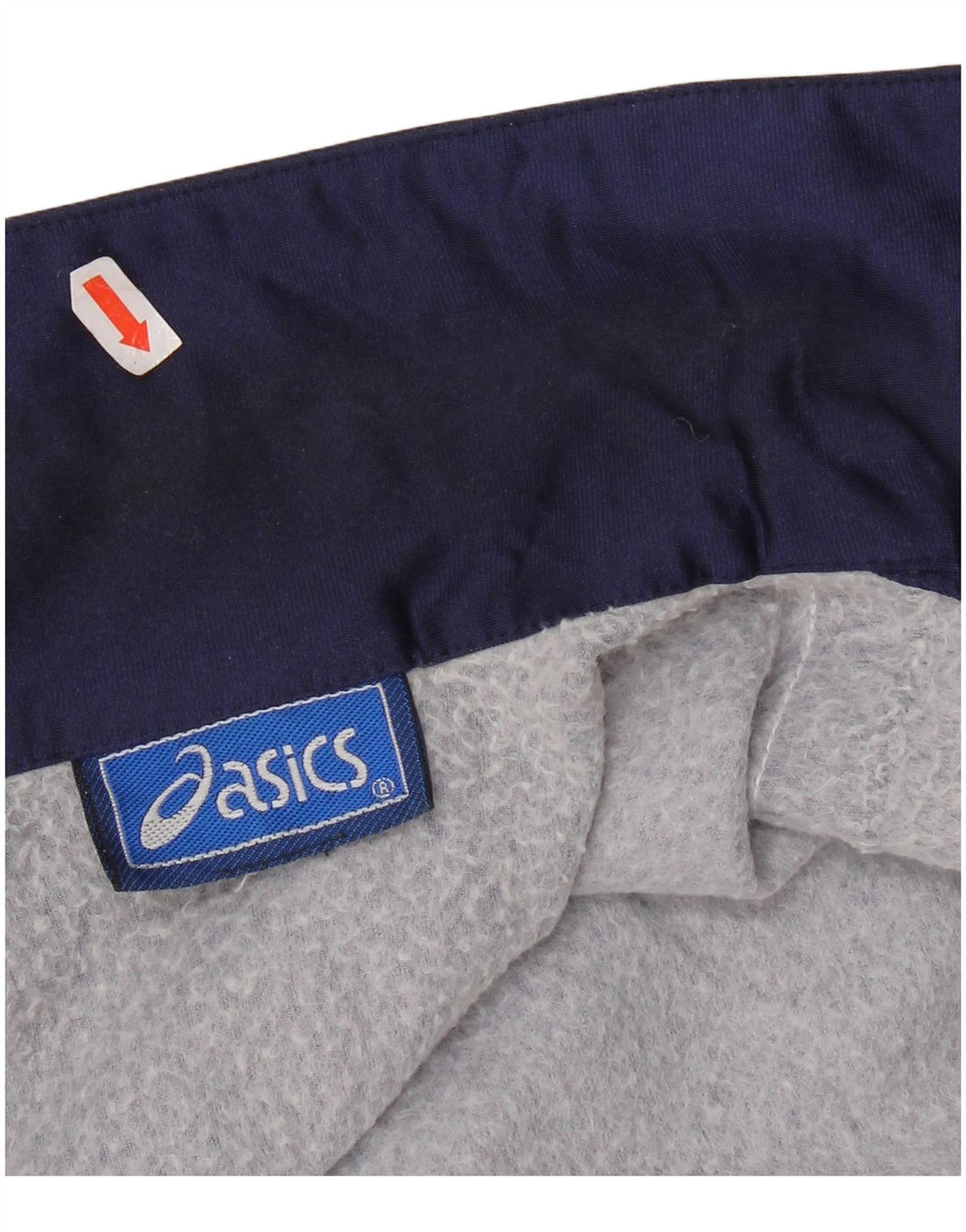 Asics Mens Graphic Tracksuit Top Jacket Medium Navy Blue Colourblock Sports